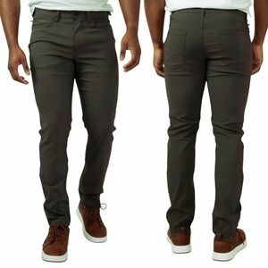 Copper & Oak Momentum Pants 38x32‎ Men Olive Army Green Performance Stretch NEW